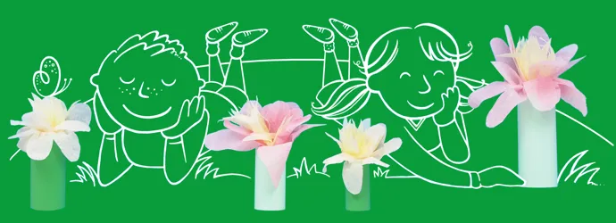 Papieren bloemen maken met je kinderen